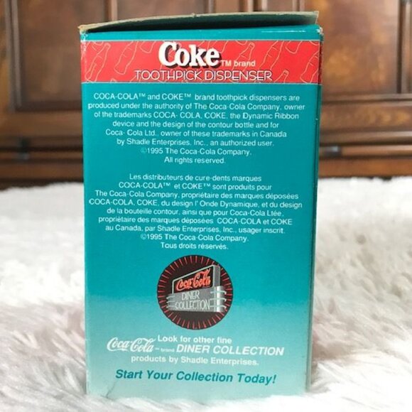 Vintage Coca-Cola Toothpick Dispenser w/ Toothpicks - Picture 12 of 14